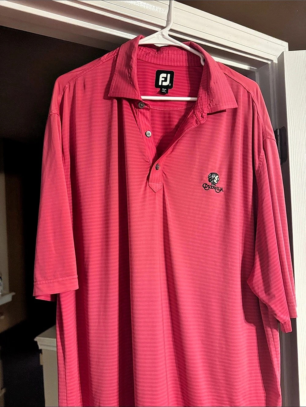 FootJoy Men's Pink Golf Polo